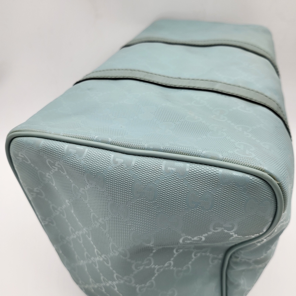 GUCCI Joy Medium GG Imprime Boston 30 Bag Light Blue..Authentic...!!! - Picture 7 of 16